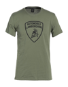 Automobili Lamborghini T-shirts In Military Green