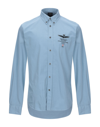 Aeronautica Militare Shirts In Sky Blue