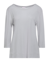 Rossopuro Woman T-shirt Dove Grey Size L Viscose