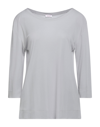 Rossopuro Woman T-shirt Dove Grey Size L Viscose In Grey