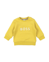 Hugo Boss Kids' Sweatshirts In Yellow