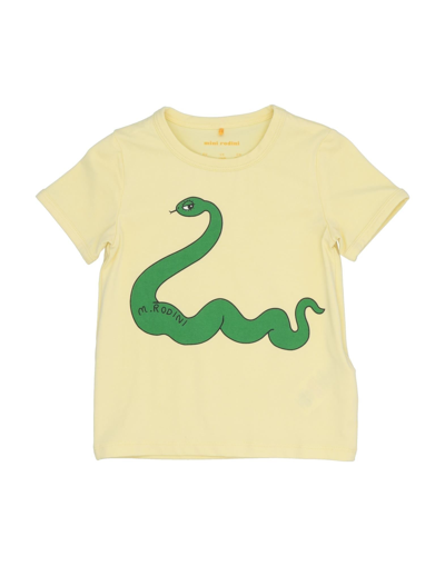 Mini Rodini Kids' T-shirts In Yellow