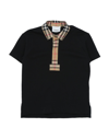 Burberry Kids' Polo Shirts In Black