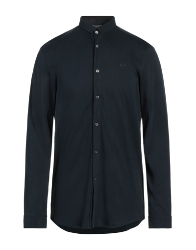 Armani Exchange Shirts In Dark Blue