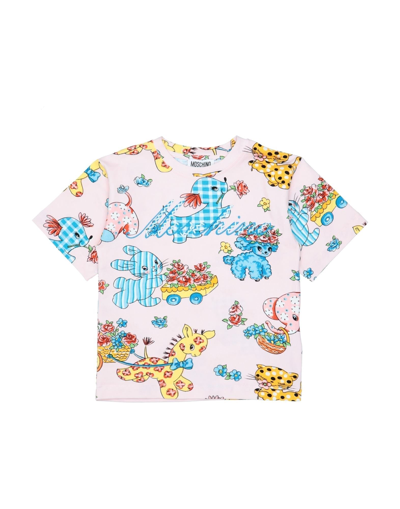 Moschino Kid Kids' T-shirts In Pink