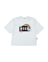 Msgm Kids' T-shirts In White