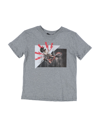 Neil Barrett Kids' T-shirts In Grey