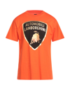 Automobili Lamborghini T-shirts In Orange