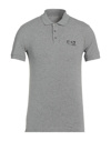 Ea7 Polo Shirts In Light Grey