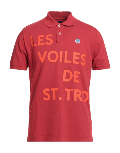 North Sails Polo Shirts In Red