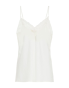 Maje Lace-detail Sleeveless Top In White