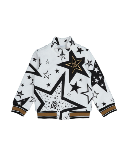 Dolce & Gabbana Babies' Sweatshirts In White