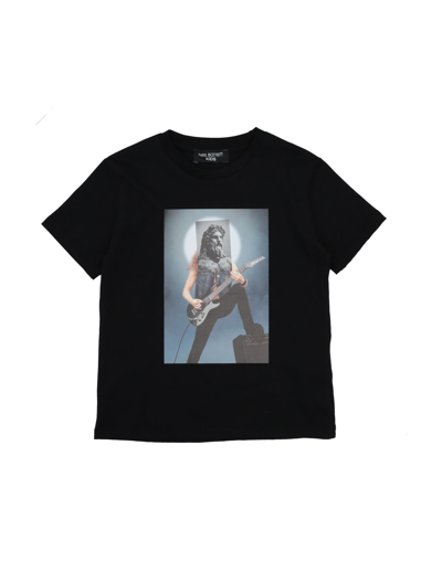 Neil Barrett Kids' T-shirts In Black