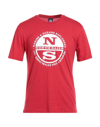 North Sails T-shirts In Red