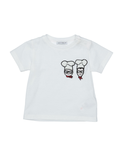 Dolce & Gabbana Kids' T-shirts In White