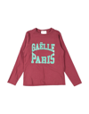 Gaelle Paris Kids' T-shirts In Maroon