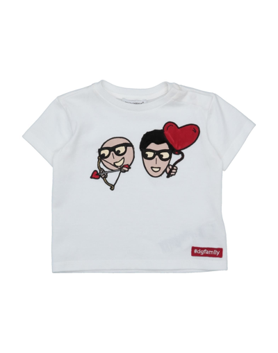 Dolce & Gabbana Kids' T-shirts In White