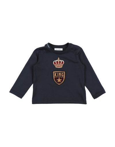 Dolce & Gabbana Babies' T-shirts In Blue
