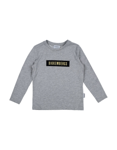 Bikkembergs Kids' T-shirts In Grey