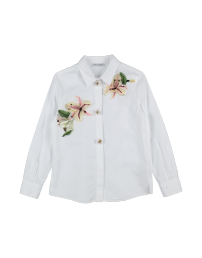 Dolce & Gabbana Babies' Shirts In White