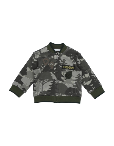 Dolce & Gabbana Kids' Sweatshirts In Green