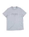 Fendi Kids' T-shirts In Grey