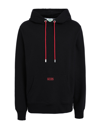 GCDS GCDS MAN SWEATSHIRT BLACK SIZE M COTTON