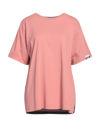 GOLDEN GOOSE GOLDEN GOOSE WOMAN T-SHIRT SALMON PINK SIZE M COTTON