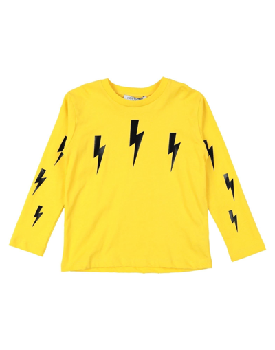 Neil Barrett Kids' T-shirts In Yellow