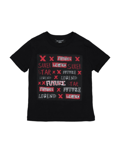 Neil Barrett Kids' T-shirts In Black