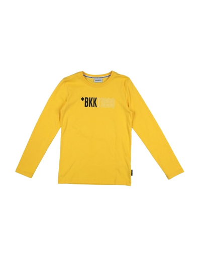 Bikkembergs Kids' T-shirts In Yellow
