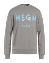 Msgm Sweatshirts In Grey