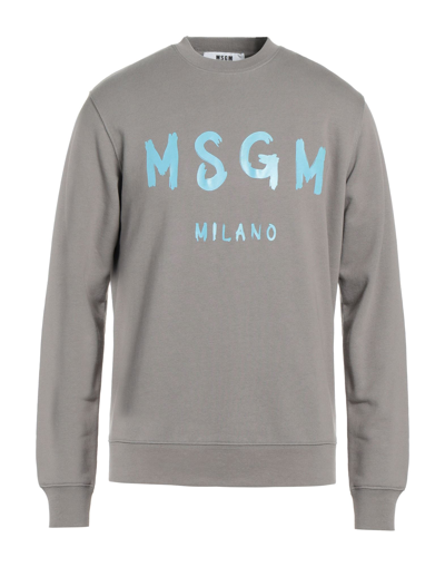 Msgm Sweatshirts In Grey
