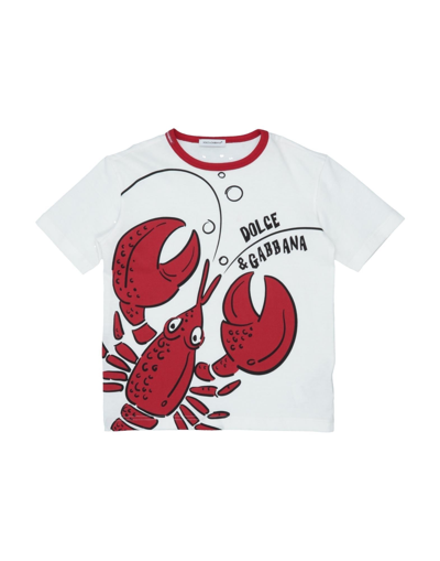 Dolce & Gabbana Kids' T-shirts In White