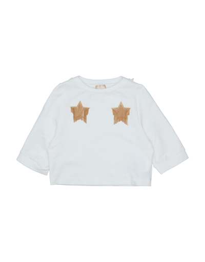 Elisabetta Franchi Kids' Sweatshirts In White