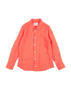 Mc2 Saint Barth Kids' Shirts In Orange