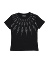 Neil Barrett Kids' T-shirts In Black