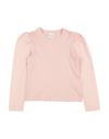 Le Petit Coco Kids' T-shirts In Blush