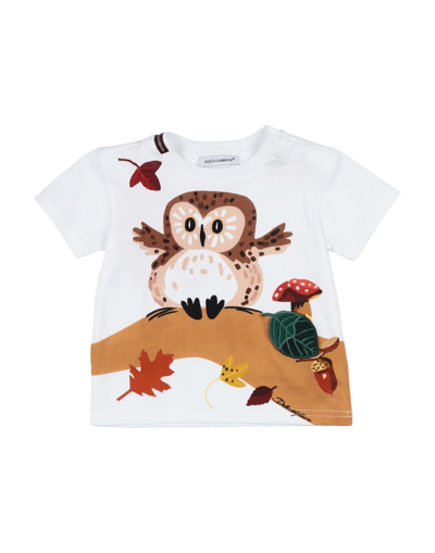 Dolce & Gabbana Babies' T-shirts In White