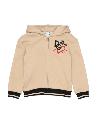 Dolce & Gabbana Kids' Sweatshirts In Beige