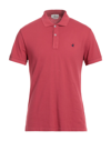 Brooksfield Polo Shirts In Red