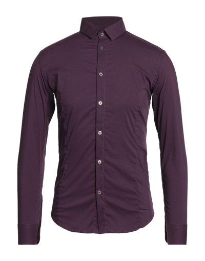 Grey Daniele Alessandrini Shirts In Purple