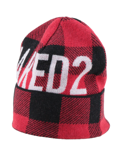 Dsquared2 Hats In Red