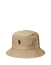 Polo Ralph Lauren Logo-embroidered Bucket Hat In Beige