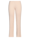 OW COLLECTION OW COLLECTION WOMAN PANTS BEIGE SIZE XL VISCOSE, POLYAMIDE, ELASTANE