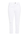 FRAME FRAME WOMAN JEANS WHITE SIZE 31 COTTON, POLYESTER, ELASTANE