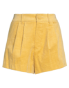 Aniye By Woman Shorts & Bermuda Shorts Yellow Size 6 Cotton, Elastane