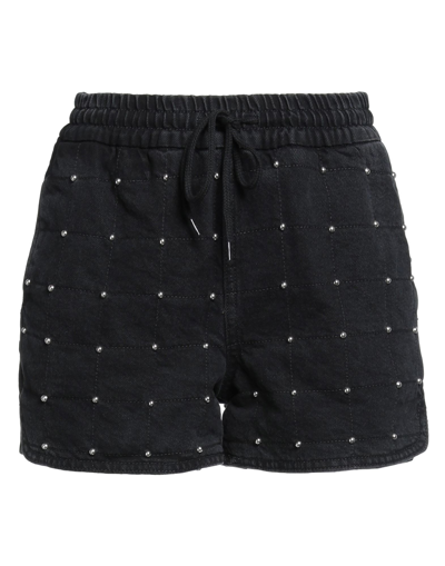 Maje Denim Shorts In Black