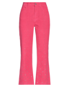 Jucca Woman Pants Fuchsia Size 28 Cotton In Pink