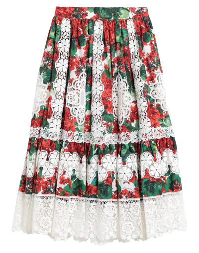 Dolce & Gabbana Long Skirts In White